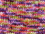 AUTUMN LEAVES Hand-Dyed Yarn on Sparkly Merino Sock - Purple Lamb