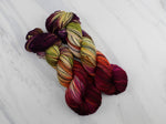 AUTUMN LEAVES Indie-Dyed Yarn on Stained Glass Sock - Purple Lamb