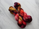 AUTUMN LEAVES Hand-Dyed Yarn on Sock Perfection - Purple Lamb
