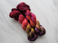 AUTUMN LEAVES on So Silky Sock - Purple Lamb