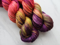 AUTUMN LEAVES on So Silky Sock - Purple Lamb