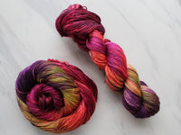AUTUMN LEAVES on So Silky Sock - Purple Lamb