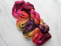 AUTUMN LEAVES on So Silky Sock - Purple Lamb