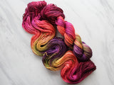 AUTUMN LEAVES on So Silky Sock - Purple Lamb
