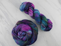 BEAUTIFUL UNIVERSE Hand-Dyed Yarn on So Silky Sock - Purple Lamb