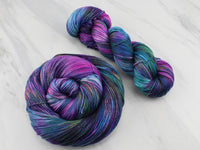 BEAUTIFUL UNIVERSE Hand-Dyed Yarn on So Silky Sock - Purple Lamb