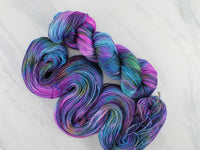 BEAUTIFUL UNIVERSE Hand-Dyed Yarn on So Silky Sock - Purple Lamb