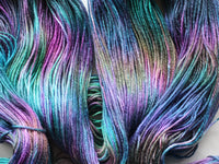 BEAUTIFUL UNIVERSE Hand-Dyed Yarn on So Silky Sock - Purple Lamb