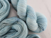 BLUEBERRY GELATO Indie-Dyed Yarn on Feather Sock