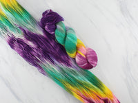 BOUQUET Indie-Dyed Yarn on Feather Sock - Purple Lamb