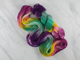 BOUQUET Indie-Dyed Yarn on Feather Sock - Purple Lamb