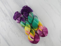 BOUQUET Indie-Dyed Yarn on Feather Sock - Purple Lamb