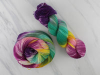 BOUQUET Indie-Dyed Yarn on Feather Sock - Purple Lamb