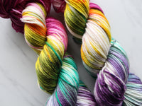 BOUQUET on Indie-Dyed Yarn Squoosh DK - Purple Lamb