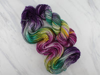 BOUQUET Indie-Dyed Yarn on Stained Glass Sock - Purple Lamb