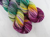 BOUQUET Indie-Dyed Yarn on Stained Glass Sock - Purple Lamb