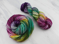 BOUQUET Indie-Dyed Yarn on Stained Glass Sock - Purple Lamb