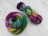 BOUQUET Indie-Dyed Yarn on Stained Glass Sock - Purple Lamb