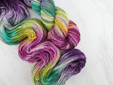 BOUQUET Indie-Dyed Yarn on Stained Glass Sock - Purple Lamb