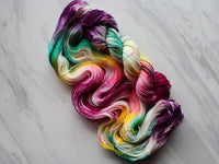 BOUQUET Hand-Dyed Yarn on Sock Perfection - Purple Lamb