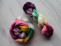 BOUQUET Hand-Dyed Yarn on Sock Perfection - Purple Lamb