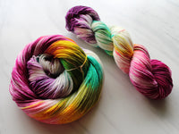 BOUQUET Hand-Dyed Yarn on Sock Perfection - Purple Lamb