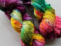 BOUQUET Hand-Dyed Yarn on Squiggle Sock - Purple Lamb