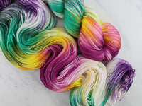 BOUQUET on So Silky Sock - Purple Lamb