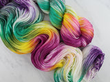 BOUQUET on So Silky Sock - Purple Lamb
