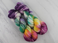 BOUQUET on So Silky Sock - Purple Lamb