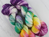 BOUQUET on So Silky Sock - Purple Lamb