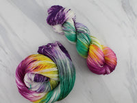 BOUQUET on So Silky Sock - Purple Lamb
