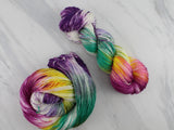 BOUQUET on So Silky Sock - Purple Lamb