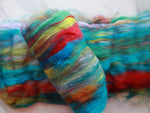BRIGHT SUNSHINY DAY Art Batt to Spin or Felt - Purple Lamb