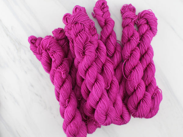BURGUNDY ROSE MINI SKEIN on Splendid Sock - Purple Lamb