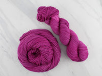 BURGUNDY ROSE on Buttery Soft DK - Purple Lamb