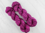 BURGUNDY ROSE Indie-Dyed Yarn on Stained Glass Sock - Purple Lamb