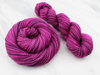 BURGUNDY ROSE Indie-Dyed Yarn on Stained Glass Sock - Purple Lamb