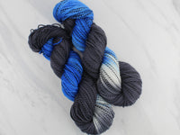Butterfly Collection - BLUE MOON BUTTERFLY Hand-Dyed Yarn on Stained Glass Sock - Purple Lamb
