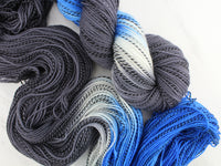 Butterfly Collection - BLUE MOON BUTTERFLY Hand-Dyed Yarn on Stained Glass Sock - Purple Lamb