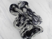Butterfly Collection - ZEBRA LONGWING BUTTERFLY Hand-Dyed Yarn on Stained Glass Sock - Purple Lamb