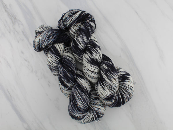 Butterfly Collection - ZEBRA LONGWING BUTTERFLY Hand-Dyed Yarn on Stained Glass Sock - Purple Lamb