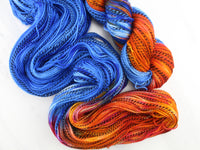 Butterfly Collection - PERIANDER METALMARK BUTTERFLY Hand-Dyed Yarn on Stained Glass Sock - Purple Lamb