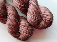 CHOCOLATE on So Silky Sock - Purple Lamb
