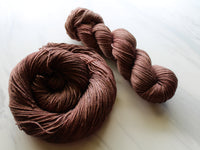 CHOCOLATE on So Silky Sock - Purple Lamb
