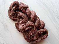 CHOCOLATE on So Silky Sock - Purple Lamb