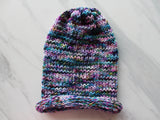 CRAB NEBULA  Indie-Dyed Yarn on Sparkly Merino Sock - Purple Lamb