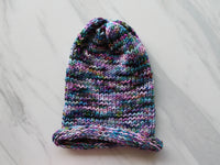 CRAB NEBULA Hand-Dyed Yarn on Squiggle Sock - Purple Lamb