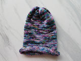 CRAB NEBULA Hand-Dyed Yarn on Squiggle Sock - Purple Lamb