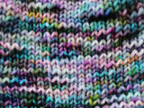 CRAB NEBULA  Indie-Dyed Yarn on Sparkly Merino Sock - Purple Lamb